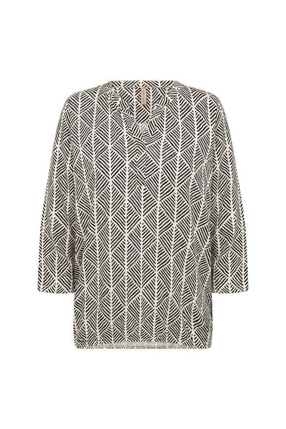 SoyaConcept - SC-Felicity - Grafisk T-shirt - Sort