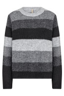 SoyaConcept - SC-Ilene 1 - Stribet Pullover - Sort