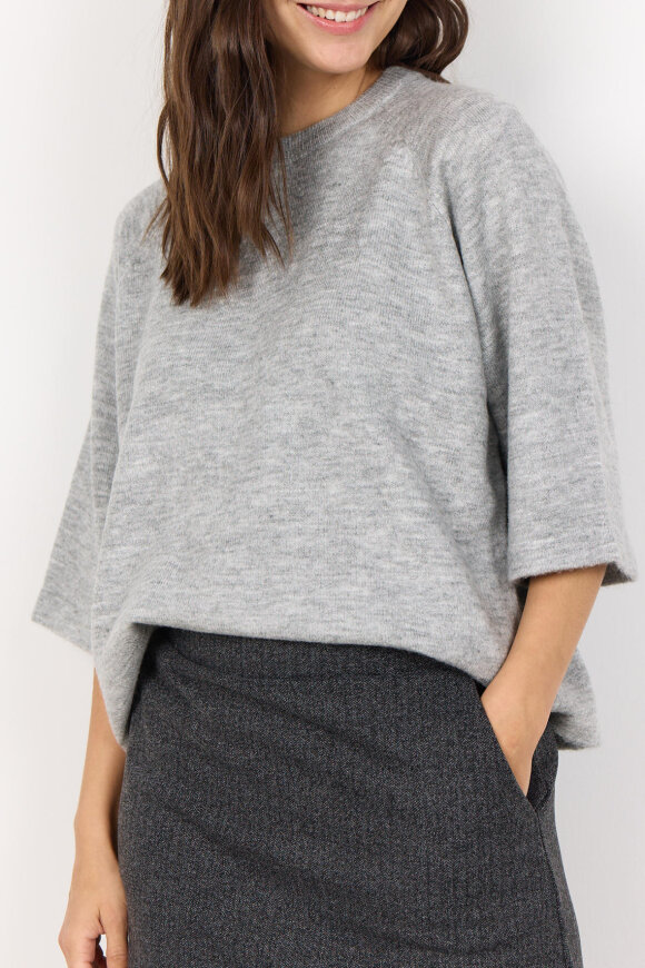 SoyaConcept - SC-Orlean 1 - Vamset Raglan Strik - Grå