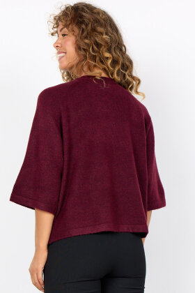 SoyaConcept - SC-Orlean 1 - Vamset Raglan Strik - Mørkerød