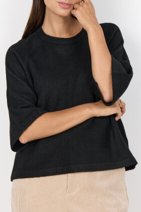 SoyaConcept - SC-Orlean 1 - Vamset Raglan Strik - Sort