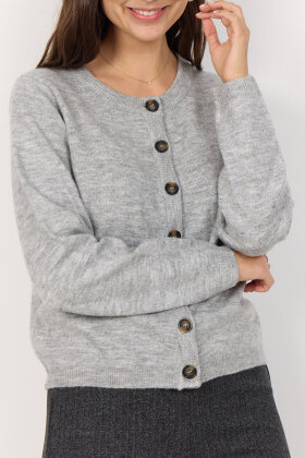 SoyaConcept - SC-Orlean 2 - Vamset Cardigan Strik - Grå Melange