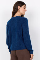 SoyaConcept - SC-Orlean 2 - Vamset Cardigan Strik - Blå Melange
