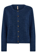 SoyaConcept - SC-Orlean 2 - Vamset Cardigan Strik - Blå Melange
