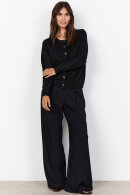 SoyaConcept - SC-Orlean 2 - Vamset Cardigan Strik - Sort Melange
