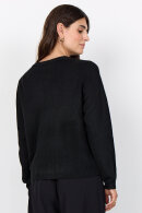 SoyaConcept - SC-Orlean 2 - Vamset Cardigan Strik - Sort Melange