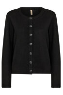 SoyaConcept - SC-Orlean 2 - Vamset Cardigan Strik - Sort Melange