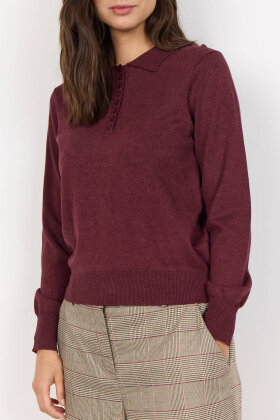 SoyaConcept - SC-Dollie 799 - Finstrik Pullover - Mørkerød
