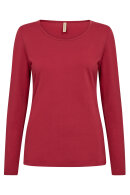 SoyaConcept - SC-Pylle 2 - Ensfarvet T-shirt - Rød