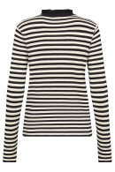 SoyaConcept - SC-Vana 3 - Stribet Ribstrik Bluse - Sort