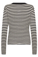 SoyaConcept - SC-Vana 2 - Stribet Ribstrik Cardigan - Sort