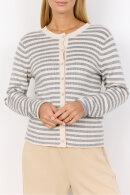 SoyaConcept - SC-Vana 2 - Stribet Ribstrik Cardigan - Creme