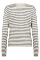 SoyaConcept - SC-Vana 2 - Stribet Ribstrik Cardigan - Creme