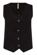 SoyaConcept - SC-Kanita 27 - Strikket Vest - Sort Melange
