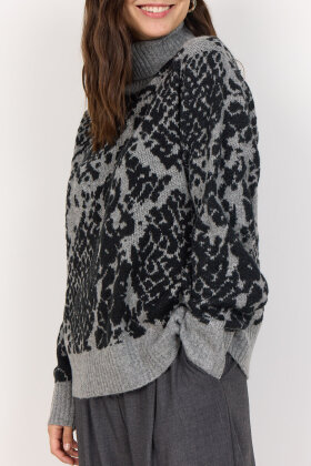 SoyaConcept - SC-Vendi 2 - Rullekrave Pullover - Grå