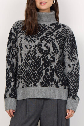 SoyaConcept - SC-Vendi 2 - Rullekrave Pullover - Grå