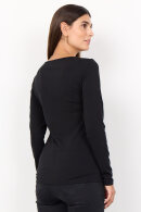 SoyaConcept - SC-Pylle 2 - Ensfarvet T-shirt - Sort
