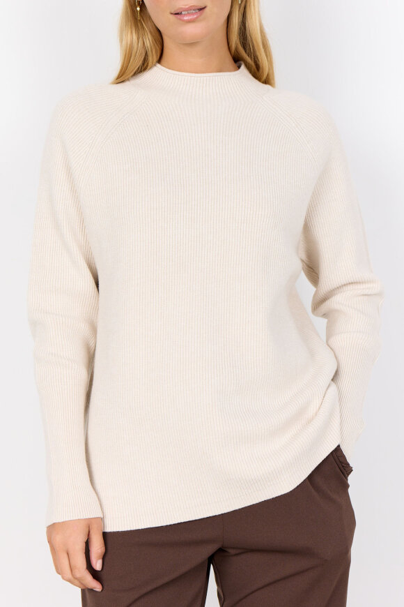 SoyaConcept - SC-Kanita 4 - Raglan Turtleneck Pullover - Creme
