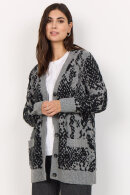 SoyaConcept - SC-Vendi 3 - Mønstret Strik Cardigan - Grå