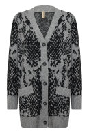 SoyaConcept - SC-Vendi 3 - Mønstret Strik Cardigan - Grå