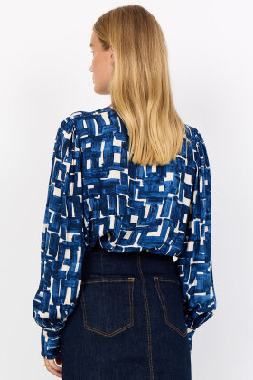 SoyaConcept - SC-Vebina 1 - Let Print Bluse - Blå