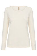 SoyaConcept - SC-Pylle 2 - Ensfarvet T-shirt - Creme