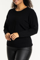 Sandgaard - Helsinki - Ensfarvet Strikbluse - Sort Sandgaard - Helsinki - Ensfarvet Strikbluse - Sort