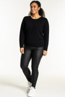 Sandgaard - Helsinki - Ensfarvet Strikbluse - Sort Sandgaard - Helsinki - Ensfarvet Strikbluse - Sort