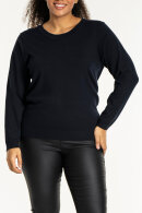 Sandgaard - Helsinki - Ensfarvet Strikbluse - Mørkeblå Sandgaard - Helsinki - Ensfarvet Strikbluse - Mørkeblå