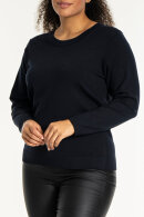 Sandgaard - Helsinki - Ensfarvet Strikbluse - Mørkeblå Sandgaard - Helsinki - Ensfarvet Strikbluse - Mørkeblå