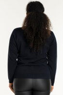 Sandgaard - Helsinki - Ensfarvet Strikbluse - Mørkeblå Sandgaard - Helsinki - Ensfarvet Strikbluse - Mørkeblå