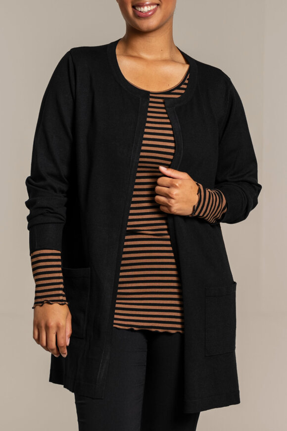 Sandgaard - Helsinki Long Cardigan - Sort Sandgaard - Helsinki Long Cardigan - Sort