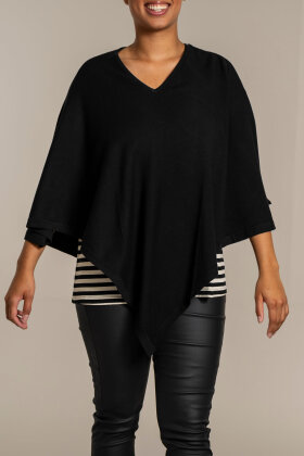 Sandgaard - Helsinki - Finstrik Poncho - Sort
