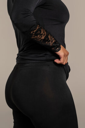 Sandgaard - Luxembourg Lace Leggings - Sort Sandgaard - Luxembourg Lace Leggings - Sort