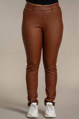Sandgaard - Dublin - Coated Pants - Cognac