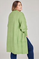 No.1 by OX - Lang Strik Cardigan - Ballonærmer - Mørkerød No.1 by OX - Lang Strik Cardigan - Ballonærmer - Mørkerød
