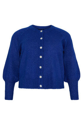 No.1 by OX - Strik Cardigan - Knap - Cobolt No.1 by OX - Strik Cardigan - Knap - Cobolt