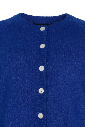 No.1 by OX - Strik Cardigan - Knap - Cobolt No.1 by OX - Strik Cardigan - Knap - Cobolt