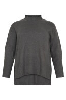 No.1 by OX - Turtle Neck Strik Sweater - Grå
