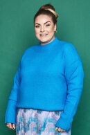 No.1 by OX - Turtle Neck Strik Sweater - Grå