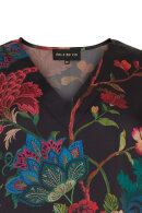 No.1 by OX - Elegant Bluse - Blomsterprint - Sort