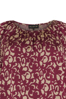 No.1 by OX - Grafisk Print Bluse - Mørkerød No.1 by OX - Grafisk Print Bluse - Mørkerød