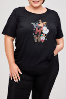 No.1 by OX - Santa T-shirt - Juletema - Sort