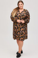 No.1 by OX - Blomstret Kjole - V-hals - Multifarvet