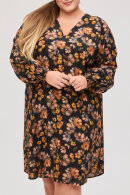 No.1 by OX - Blomstret Kjole - V-hals - Multifarvet