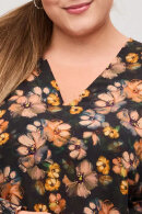 No.1 by OX - Blomstret Kjole - V-hals - Multifarvet