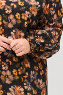 No.1 by OX - Blomstret Kjole - V-hals - Multifarvet