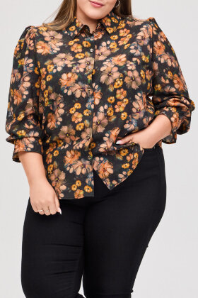 No.1 by OX - Blomsterprint Skjorte - Multifarvet No.1 by OX - Blomsterprint Skjorte - Multifarvet