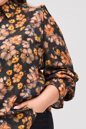 No.1 by OX - Blomsterprint Skjorte - Multifarvet No.1 by OX - Blomsterprint Skjorte - Multifarvet