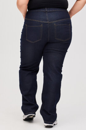 No.1 by OX - Jeans Straight Fit - Lige Ben m Vidde - Dark Denim Blue  No.1 by OX - Jeans Straight Fit - Lige Ben m Vidde - Dark Denim Blue